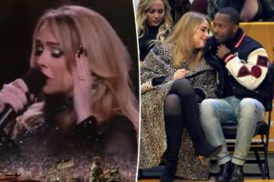 Adele dévoile bague de fiançailles massive en forme de poire