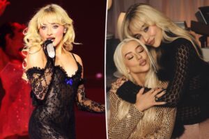 Concert LA: Christina Aguilera et Sabrina Carpenter en duo