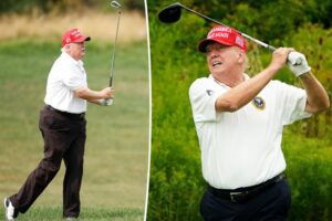 Donald Trump annonce à ses amis golfeurs qu'il arrête le