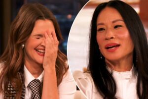 Drew Barrymore se cachait dans les buissons de Lucy Liu