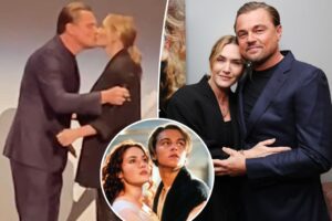 Leonardo DiCaprio et Kate Winslet s'embrassent après 27 ans depuis