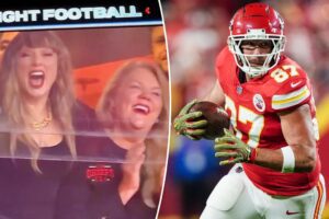 Mère de Taylor Swift honore fille avec veste Chiefs et