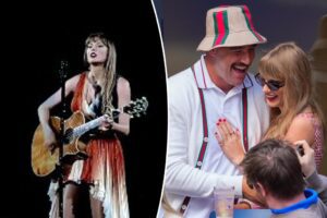 Taylor Swift mentionne Travis Kelce lors de sa tournée Eras