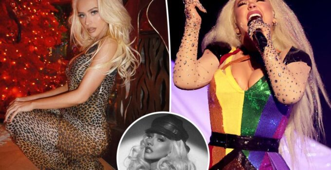 Christina Aguilera, 44 ans, pose en "tenue d'anniversaire" après avoir