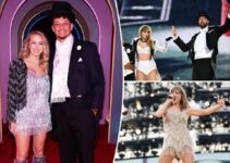 Déguisement de Patrick et Brittany Mahomes en Taylor Swift et