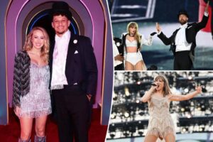 Déguisement de Patrick et Brittany Mahomes en Taylor Swift et