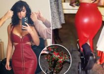 Kim Kardashian festive en robe lacée et scooter décoré malgré