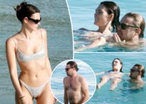 Leonardo DiCaprio et Vittoria Ceretti à la plage en bikini