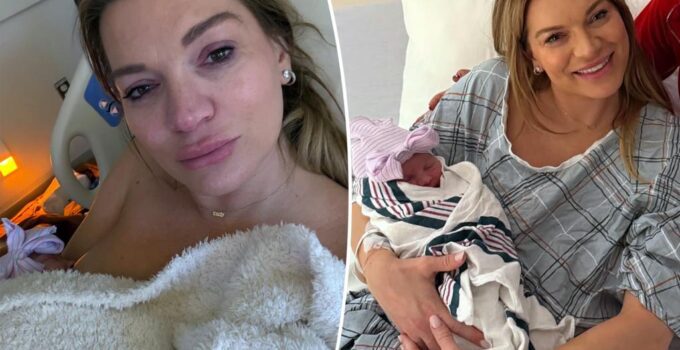 Photos de Gemma, bébé de Lindsay Hubbard, à l'hôpital