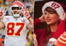 Réaction de Taylor Swift à Travis Kelce battant le record