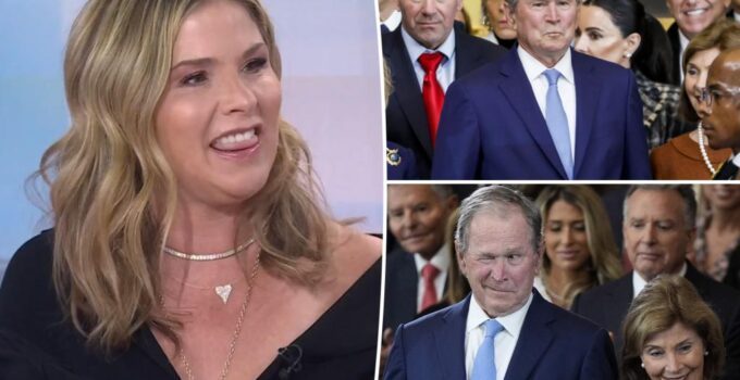 Réaction Jenna Bush Hager: visages virales inauguration père George W.