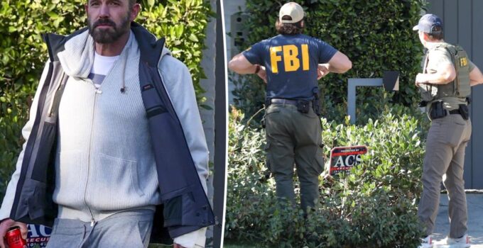 Visite FBI et police chez Ben Affleck à Brentwood :