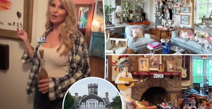 Visite du "château" féérique des Hamptons de Christie Brinkley à