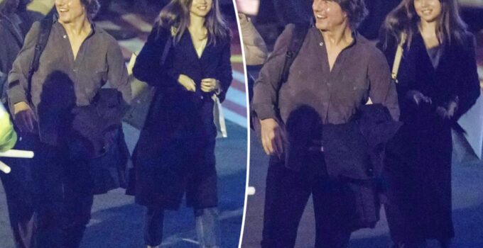 Arrivée à Londres de Tom Cruise et Ana de Armas