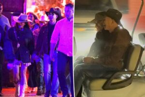 Jeff Bezos et Lauren Sánchez se détendent à Stagecoach après