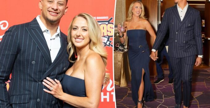 Brittany Mahomes porte robe bustier au gala caritatif de Patrick