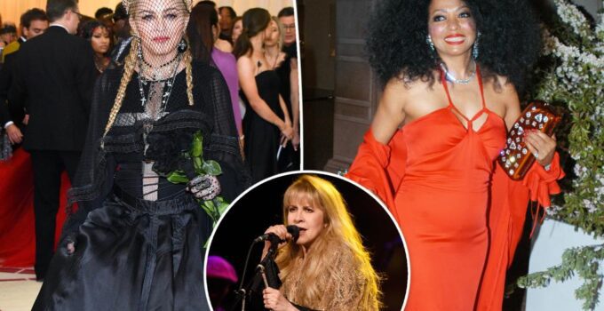 Madonna, Diana Ross, Stevie Wonder et autres invités au Met