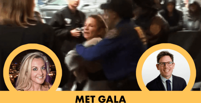 Styliste célèbre traînée dehors Carlyle avant Met Gala